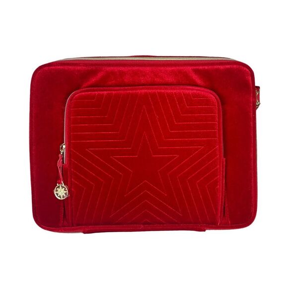 Estée Lauder 2023 Holiday Edition Red Velvet Make Up Train Cosmetics Case - Picture 1 of 3